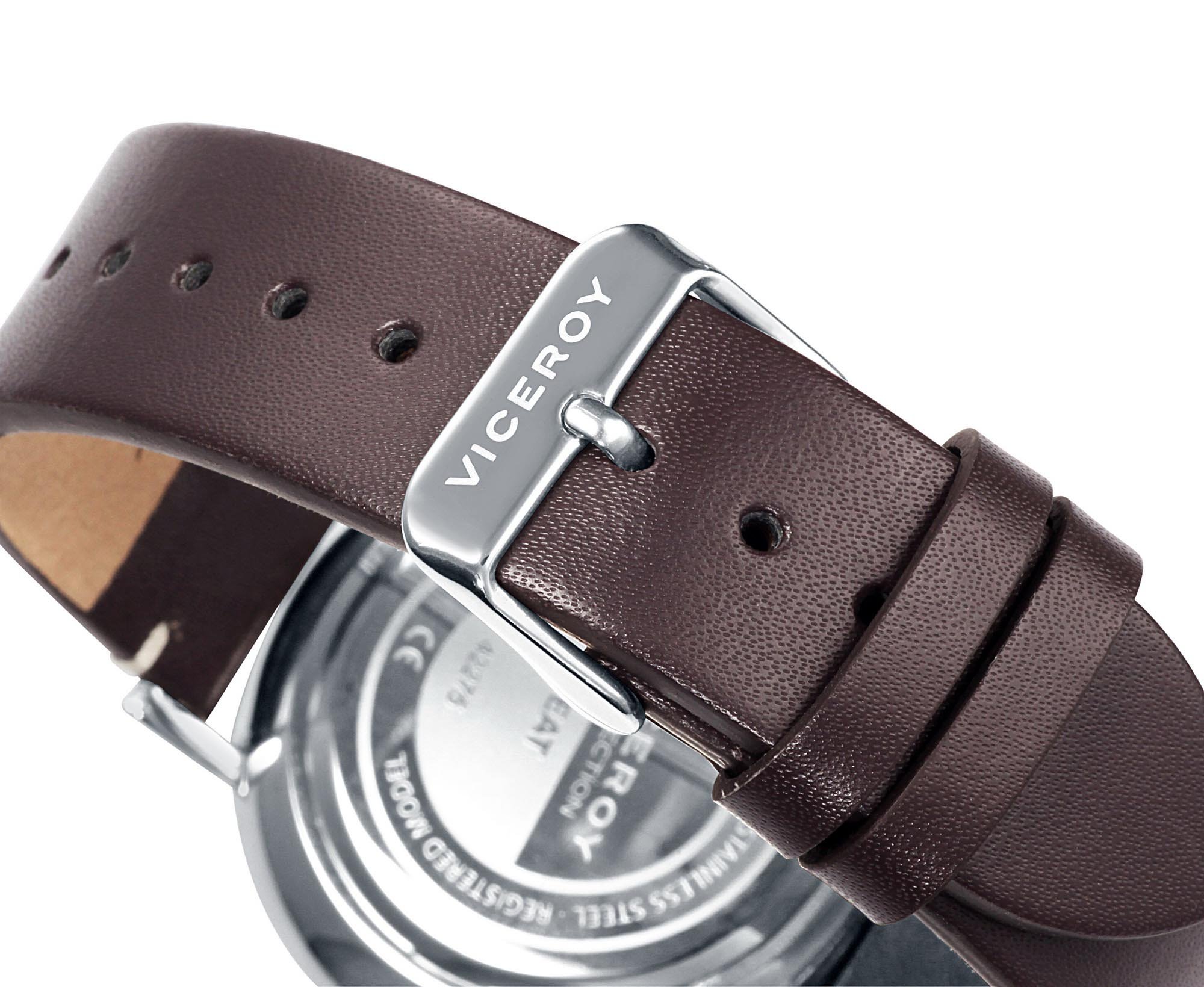 Viceroy Reloj analógico de Cuarzo para Hombre con Correa de Piel 42275-37
