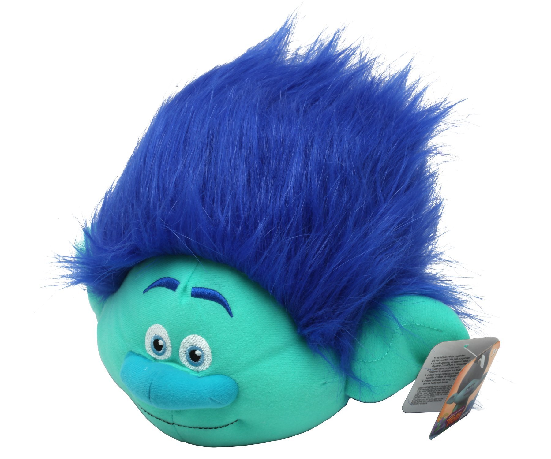 DreamWorks Branch Fuzzbies Plush, Medium, Blue