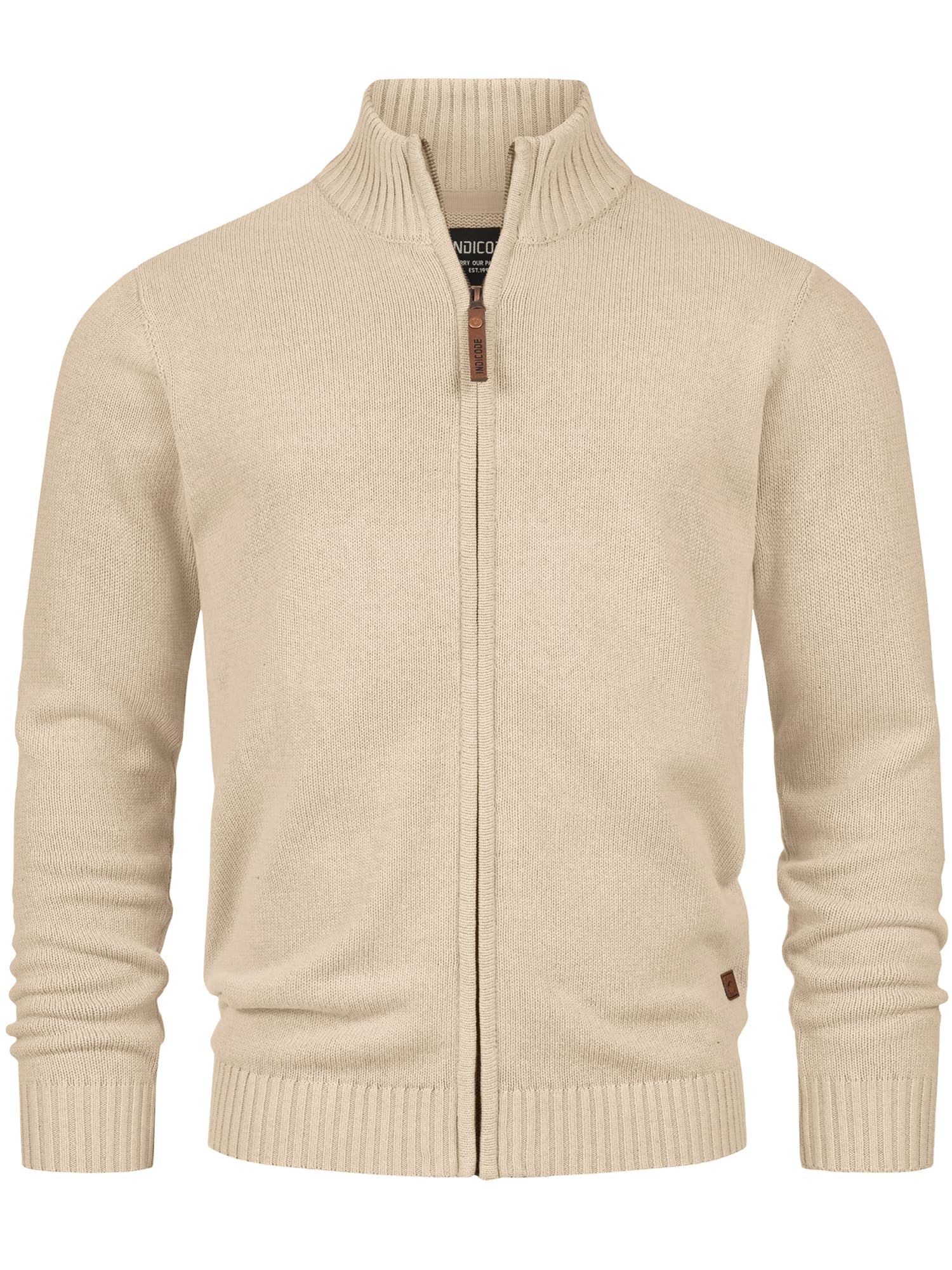 Indicode Cárdigan con Cuello Alto para Hombres