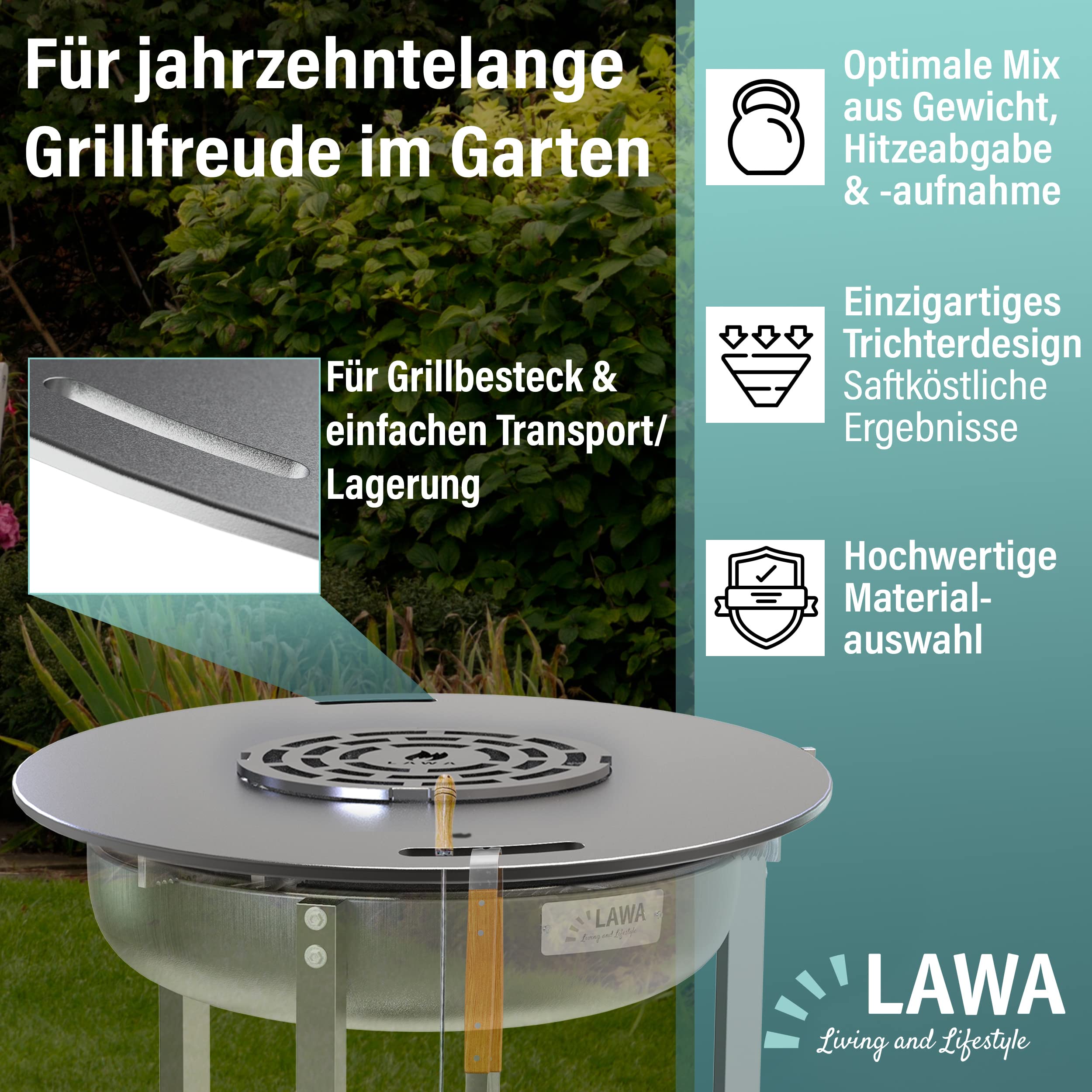 Piastra Tonda In Acciaio Inox STEINBACHER Ø68x5mm Bombata - V2A, Qualità Tedesca - Foto 6