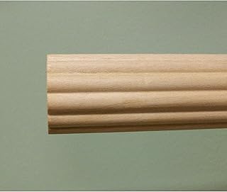 Kirsh Fluted Wood 6' Pole 1 3/8 Inch Diameter Color: Unfinished