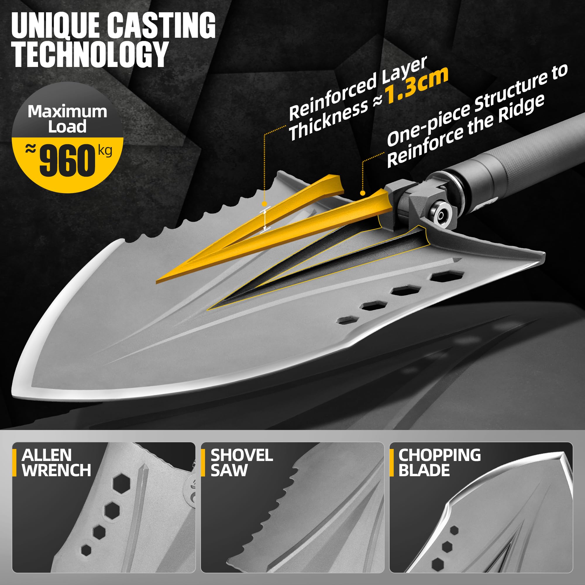 Fox Outdoor Products Trifold Shovel