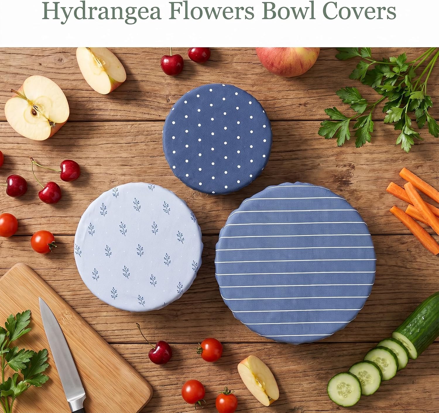 3PCS Reusable Cotton Bowl Covers, Breathable Bread Proofing Cover
