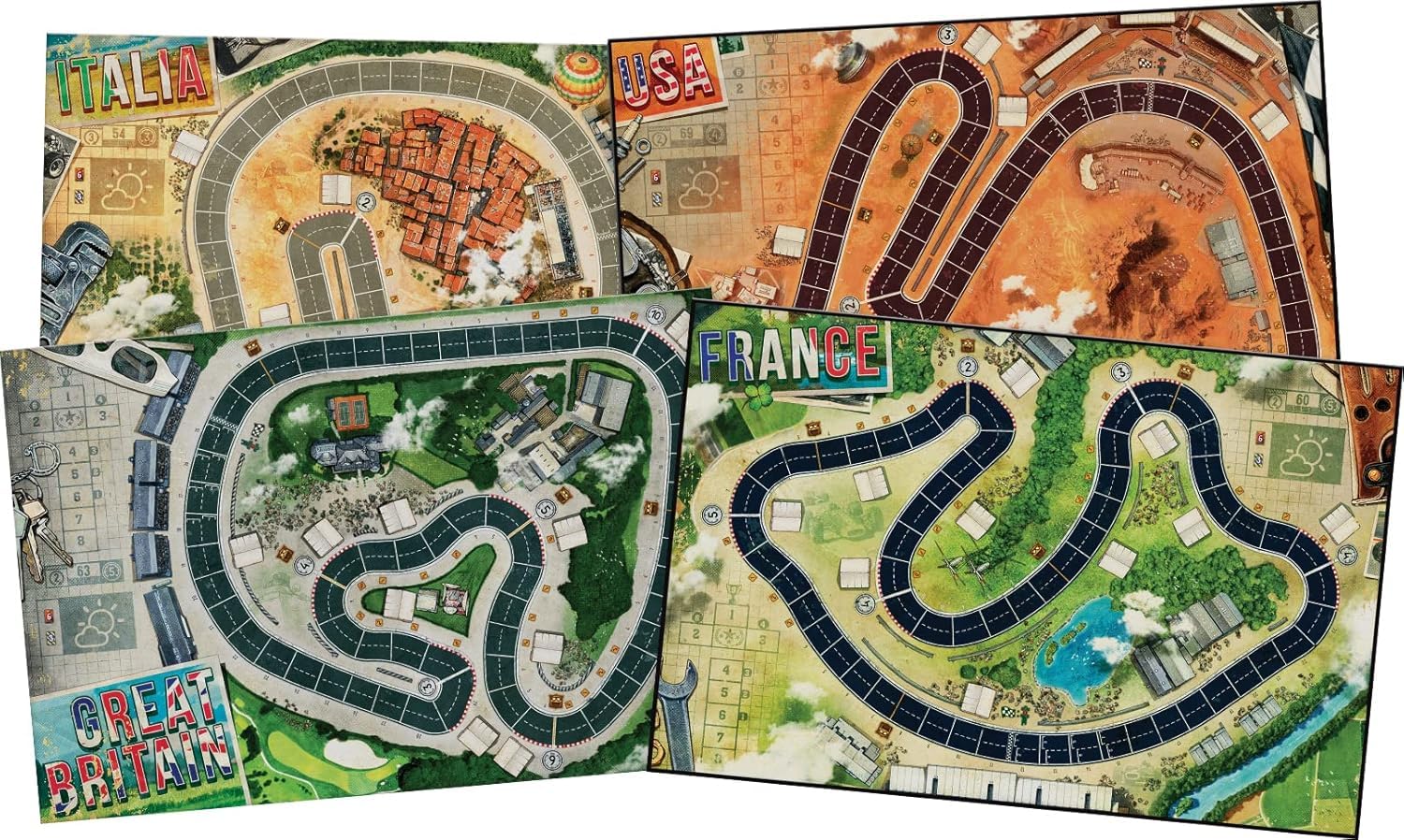 Asmodee - Heat - Jeu de Stratégie de Course Automobile - Jeu de Société