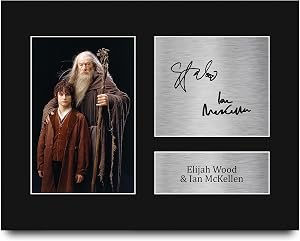 Lord Of The Rings Signed Print – Elijah Wood & Ian McKellen Autograph Display For Movie Fans