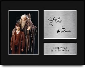 Elijah Wood & Sir Ian McKellen Lord of the Rings Signed Print