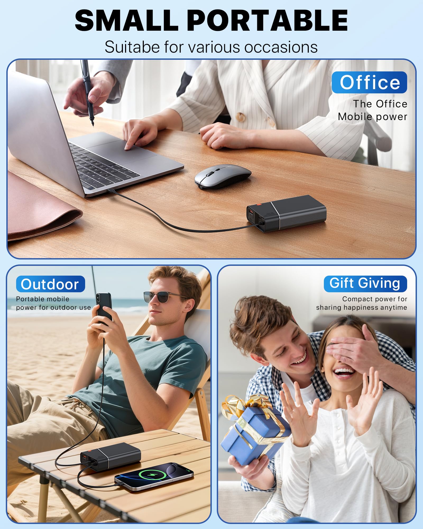 Kesguar Hand Warmers Rechargeable - 2 Pack 14000mAh AI Electric Hand Warmers with Charging Case, Magnetic 2 in 1 Pocket Handwarmers, Portable Heater Gifts for Women/Christmas/Golf/Camping/Hunting