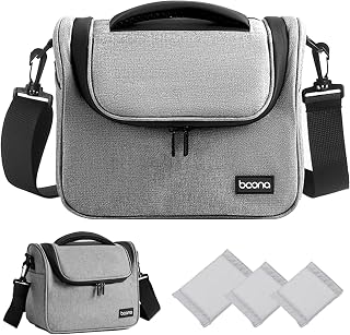Camera Bag, Small Crossbody Camera Bag, SLR/DSLR Shoulder Bag, Professional Waterproof Camera Bag for Photographers, Compatible with Canon/Sony/Nikon Camera and Lens, all grey, M, practicality