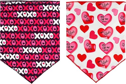 Miniatura 5 de Bandana para perro de San Valentín bandana de corazón para perros