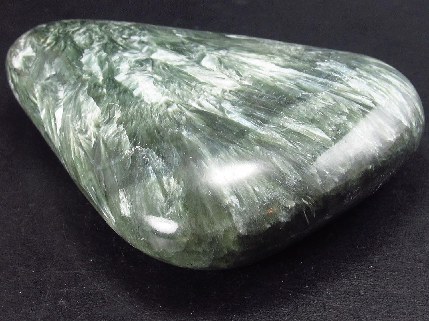 Seraphinite Clinochlore Polished Stone From Russia - 3.0''