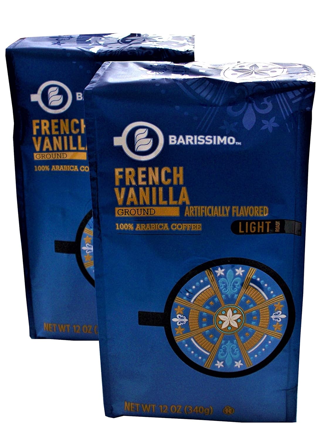 Barissimo French Vanilla Ground Coffee 100% Arabica Coffee Light Roast