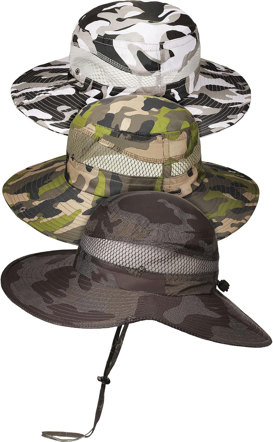 Wide Brim Camo Boonie Hat Fishing Hats 