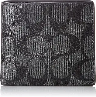 [コーチ] COACH メンズ キャンバス コーチ財布 シグネチャー 二つ折り財布 F-75006 CQ/BK [並行輸入品](Gladsome)