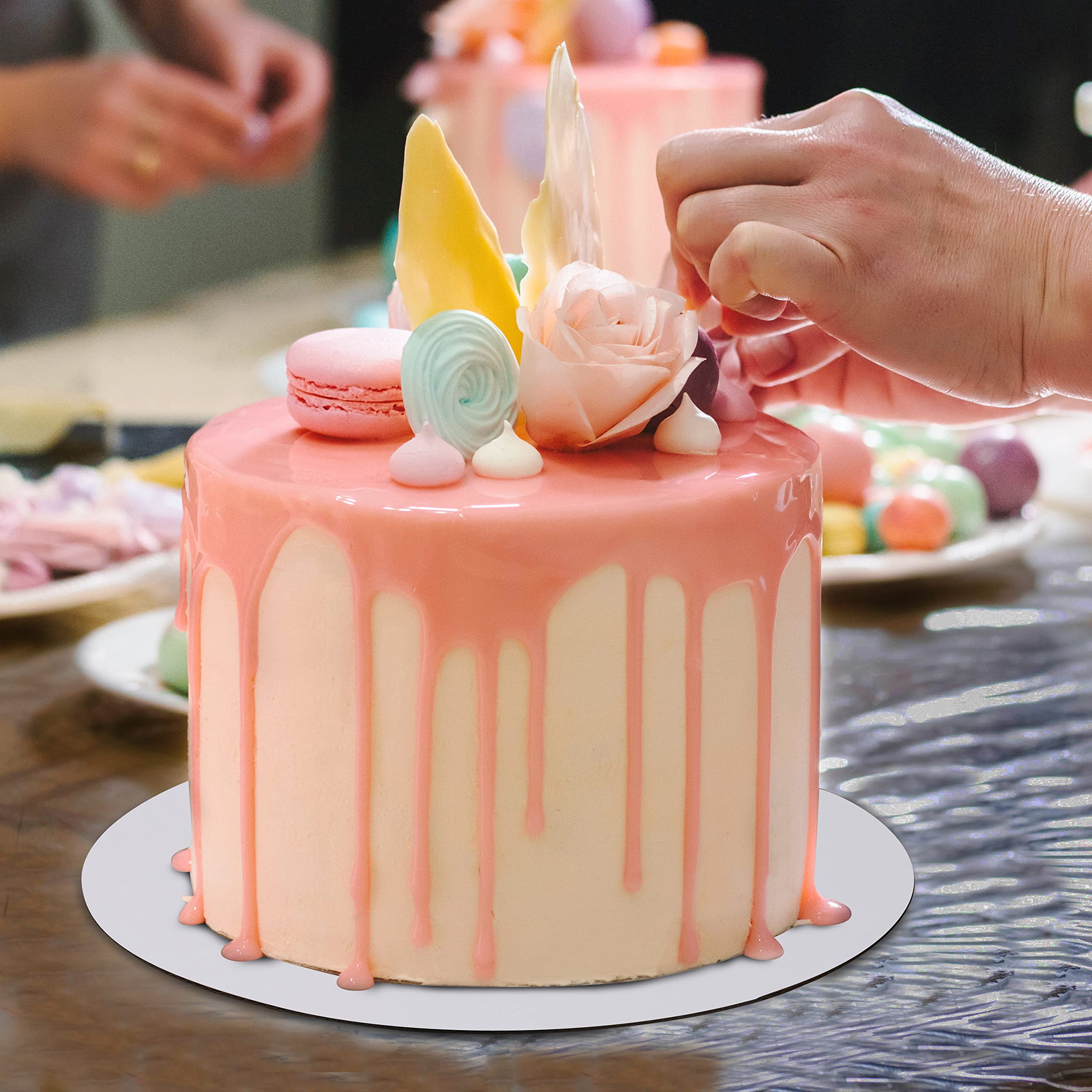 MADERICO Plateau à Gâteau En Bois - Paquets De 3, 6 Ou 12