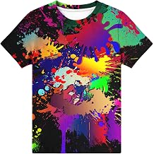 Hgvoetty Boys Girls Graphic T-Shirts Kid 3D Casual Tops Tees for 6-16 Years