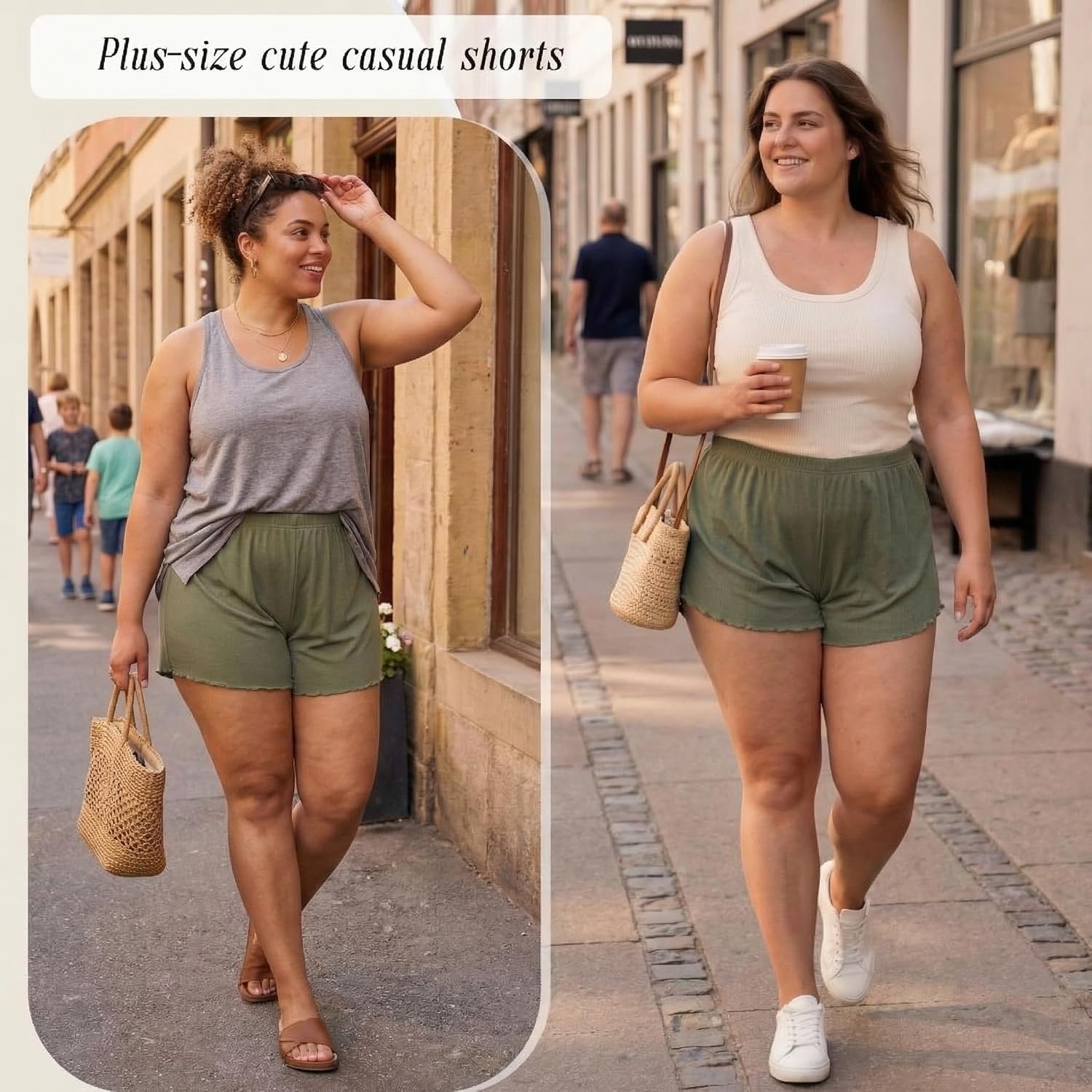 Cutecrop 3 Pack Women Plus Size Pajama Shorts Casual Soft Sleep Shorts Loose Fit Elastic Waist Cozy Lounge Sleepwear Bottoms