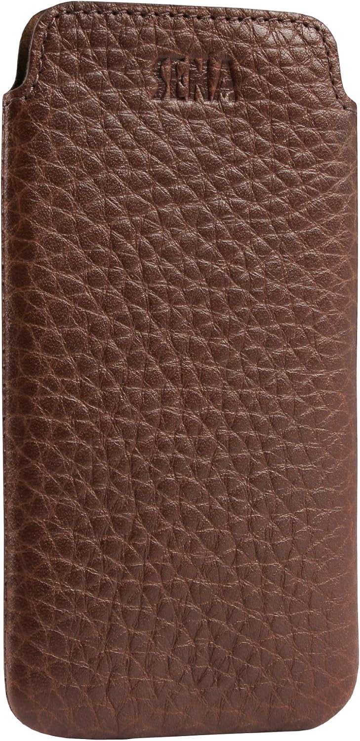 Sena 828413 Ultra Slim Leather Sleeve for iPhone 5 & 5s - 1 Pack - Retail Packaging - Brown
