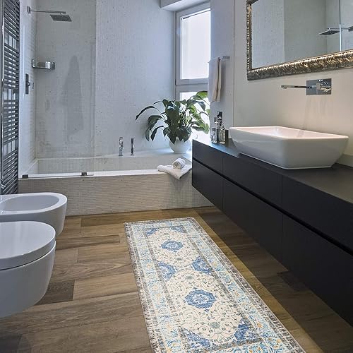 Vista 13 de Rugshop Alfombrilla tradicional antifatiga de pie de 18 x 30 pulgadas, color azul