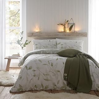 Drift Home - Eliza – umweltfreundliches Bettbezug-Set – Kingsize-Bett in Grün