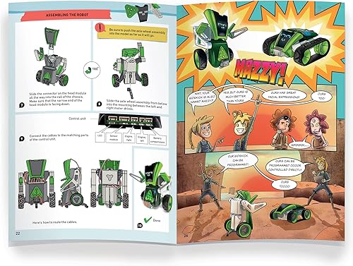 Miniatura 12 de Thames & Kosmos Robótica: máquinas inteligentes - Sidekick | Construye un Rover de 4 ruedas y un robot de 2 ruedas | Introducción personalizable a