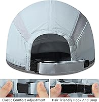 Vista 98 de GADIEMKENSD Sombrero reflectante plegable para exteriores, diseño sin estructura, protección solar UPF 50+, sombreros deportivos para mujeres