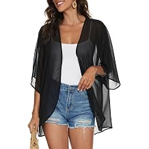 CHICGAL Womens Floral Kimono Cardigan Beach Cover Up Casual Summer Tops