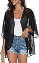 CHICGAL Women's Floral Print Puff Sleeve Kimono Cardigan Loose Cover Up Casual Blouse Tops 2026
