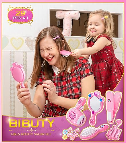 Miniatura 4 de Kit de maquillaje para niñas BIBUTY, juguetes de princesa, maquillaje de juego de simulación, juguetes de maquillaje para niñas