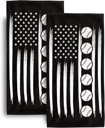 Miniatura 8 de Toallas de mano de regalo para amantes de los deportes de voleibol para baño, paquete de 2 toallas de mano de 14 x 28 pulgadas, suaves, absorbentes,