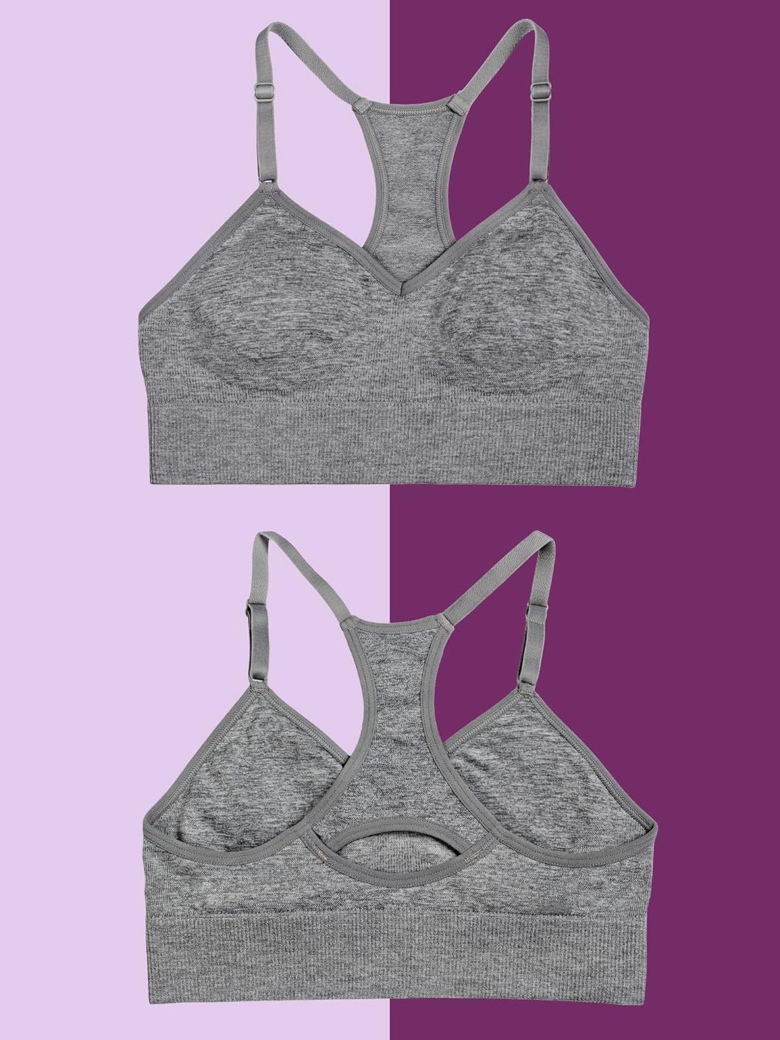 Fruit of The Loom Girls Seamless Racerback Sport Bra - Image 2