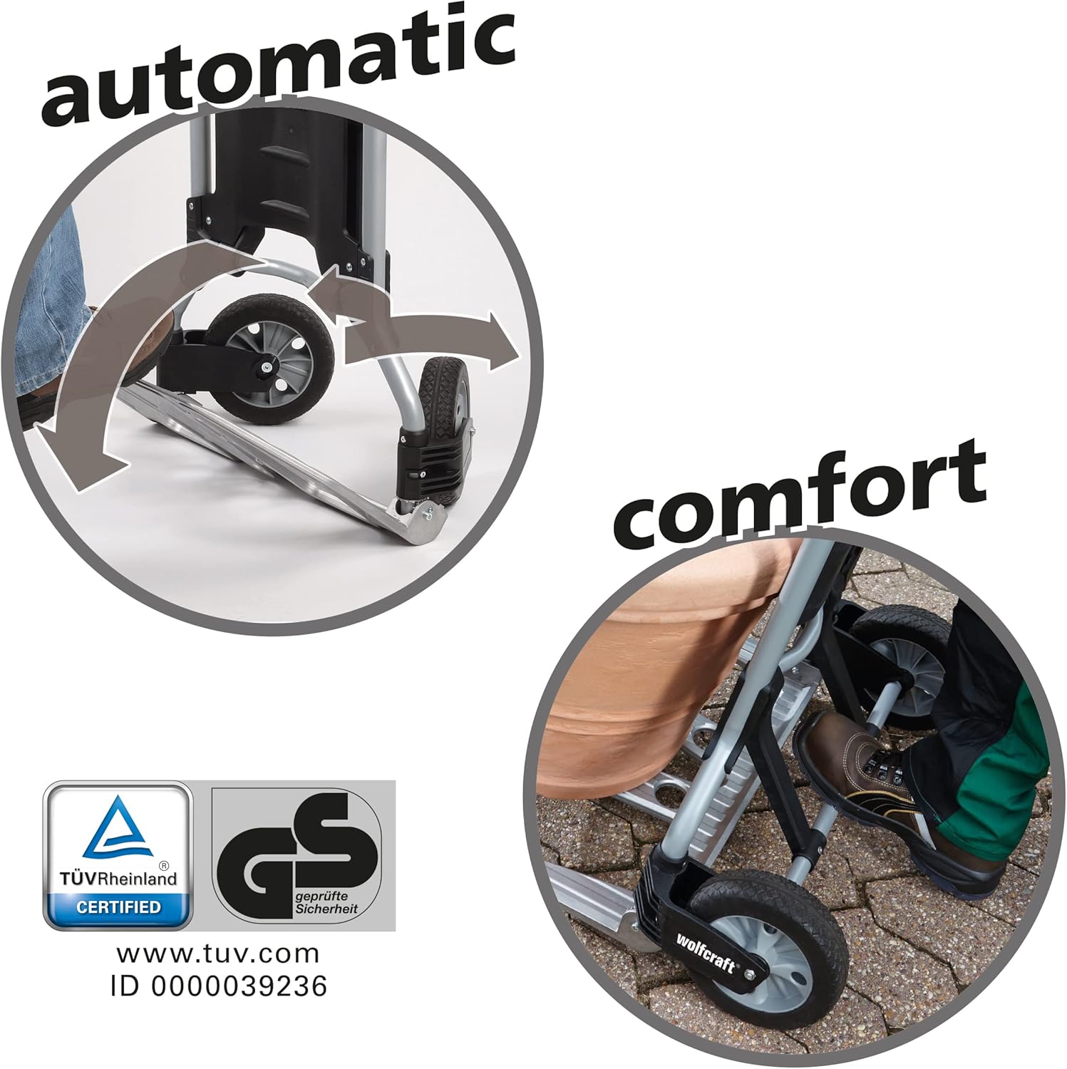 wolfcraft TS 1500 Transport System I 5525000 I The high-Performance Professional Hand Truck