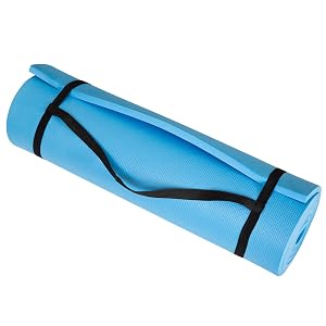 Thick Yoga Mat - Double Sided 1 2-Inch Workout Mat - 72x24-Inch Exercise Mat for Home Gym Fitness
