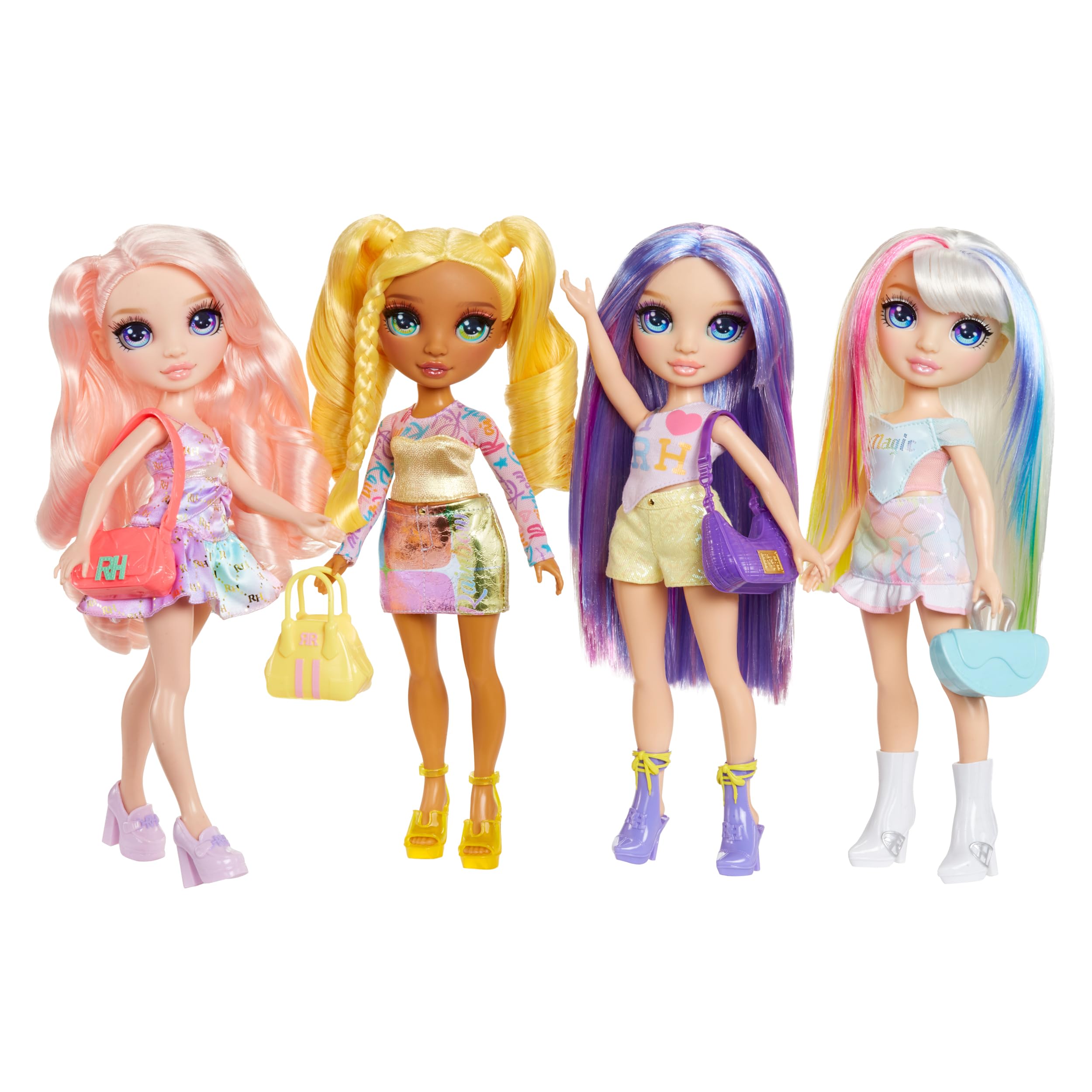 Rainbow High My Fashion Style Doll – Violet, 28 cm Fioletowa Modna Lalka z Wyrazistą Stylizacją i Modną Torebką. Do Zabawy, Pozowania i Kolekcjonowania. Dla Dzieci w Wieku od 4 do 12+ Lat