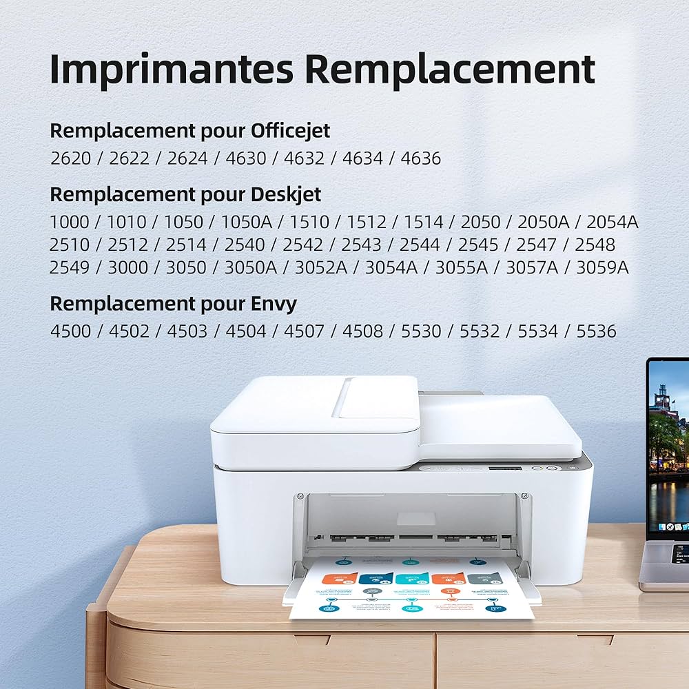 LxTek 301XL Sostituzione Rigenerata Per HP 301 XL Cartucce D'inchiostro Per HP DeskJet 1000 1050