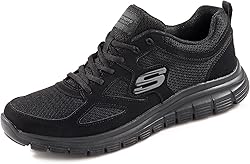 Skechers Burns- Agoura Hommes Baskets, Black, 43 EU