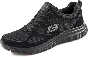Skechers Track-Bucolo 52630-BKW, Men’s Training Shoes, Black, EU 42 (UK 7.5)
