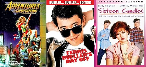 Sixteen Candles & Ferris Bueller's Day Off... + Adventures in BabysittingFun Comedy 80's High School Teen movie Set