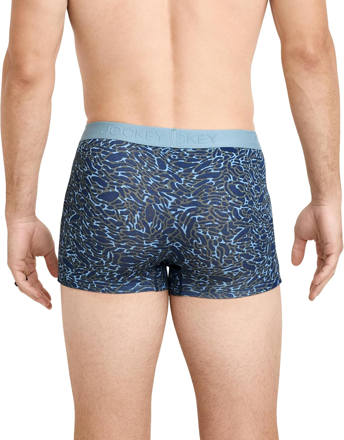 Jockey Men's Underwear Chafe Proof Pouch Cotton Stretch 3" Trunk - 3 Pack