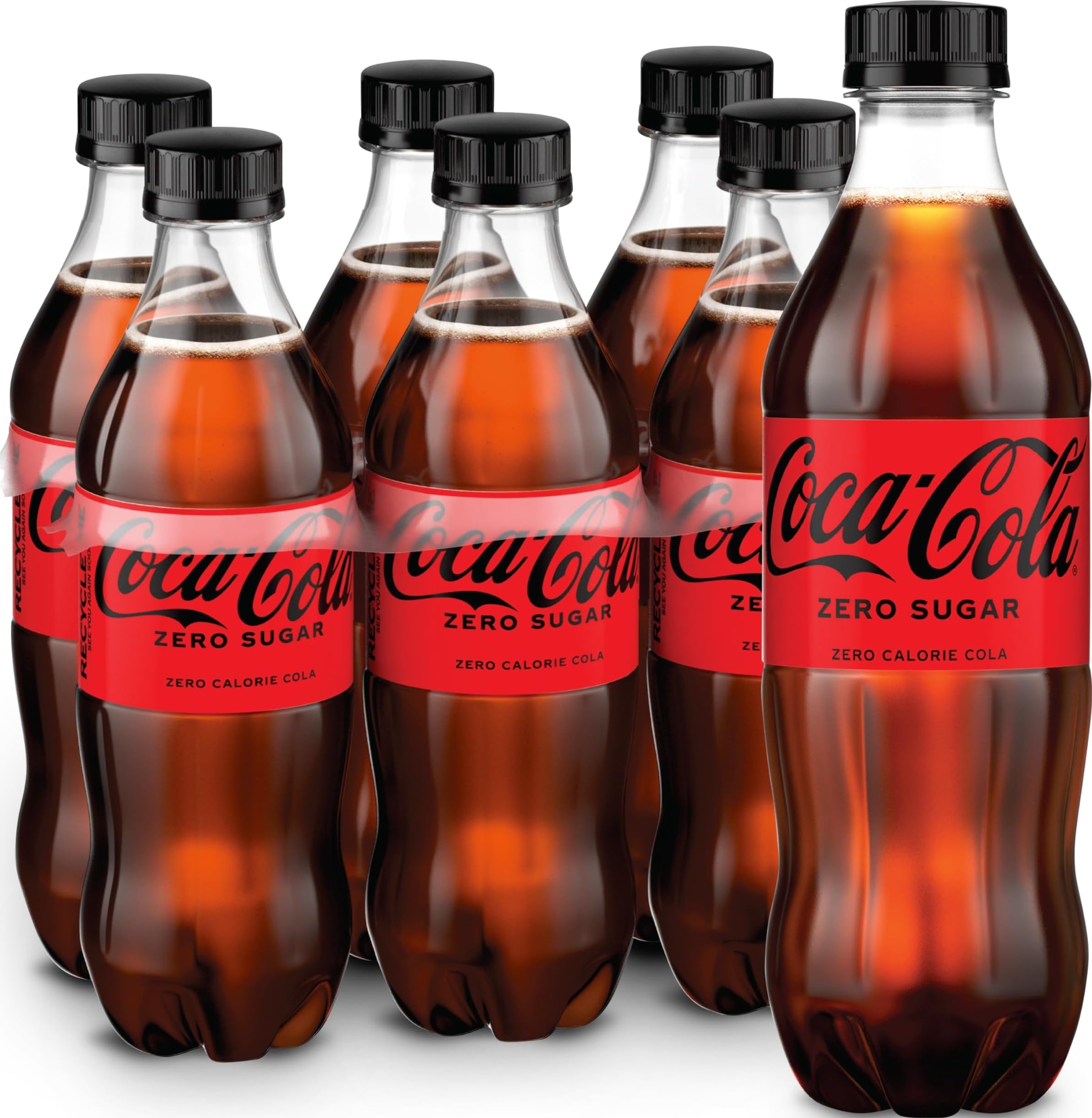 Sugar Soda Soft Drink Bottles, 16.9 fl oz, 6 Pack