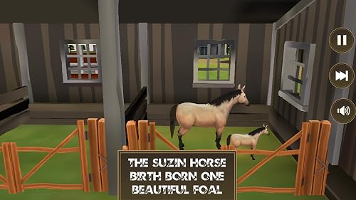 Cheval virtuel enceinte, vie animale, ville sauvage, course de chevaux, aventure, jeux de survie animale – vue 8