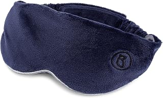 BARMY Weighted Sleep Mask (0.8lb/13oz, 5 Colors) Weighted Eye Mask for Sleeping, Eye Cover That Blocks Out Light to Help Relaxation and Night Sleep, Comfortable Blackout Sleeping Mask, Navy Blue