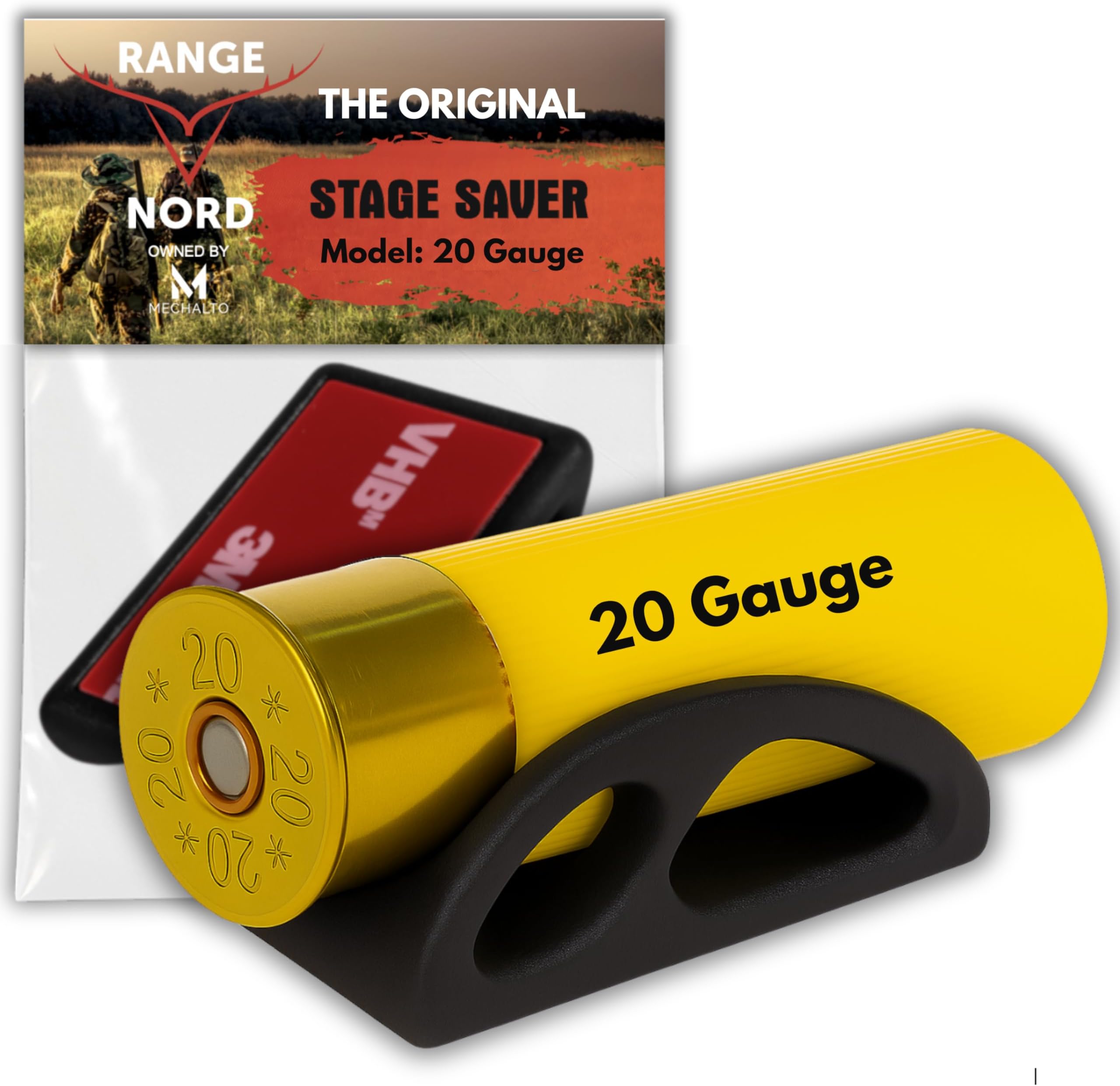 10/12/20 Gauge Shotgun Shell Holder, 3M Tape & Reversible M-LOK