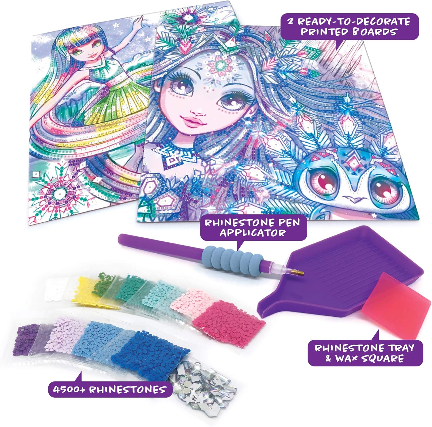 Nebulous Stars Dazzle by Number Diamond Art Painting Kit - Diamond by Number - Craft for Kids and Teens (Frost)