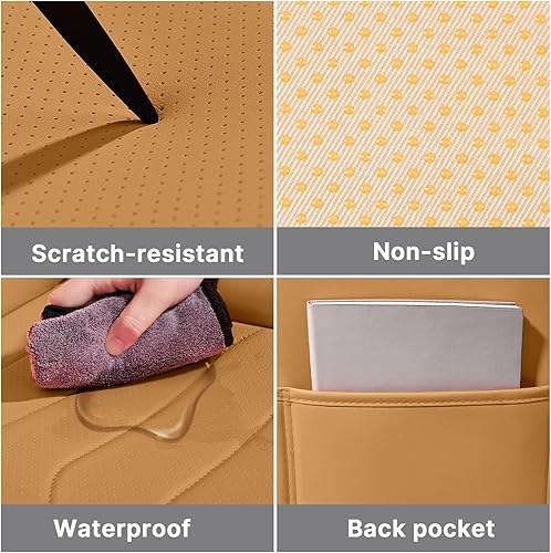 Miniatura 5 de Juego completo de fundas de asiento de automóvil de ajuste personalizado para Mercedes-Benz GLS 450 2017-2023 2017-2023, fundas de asiento delantero