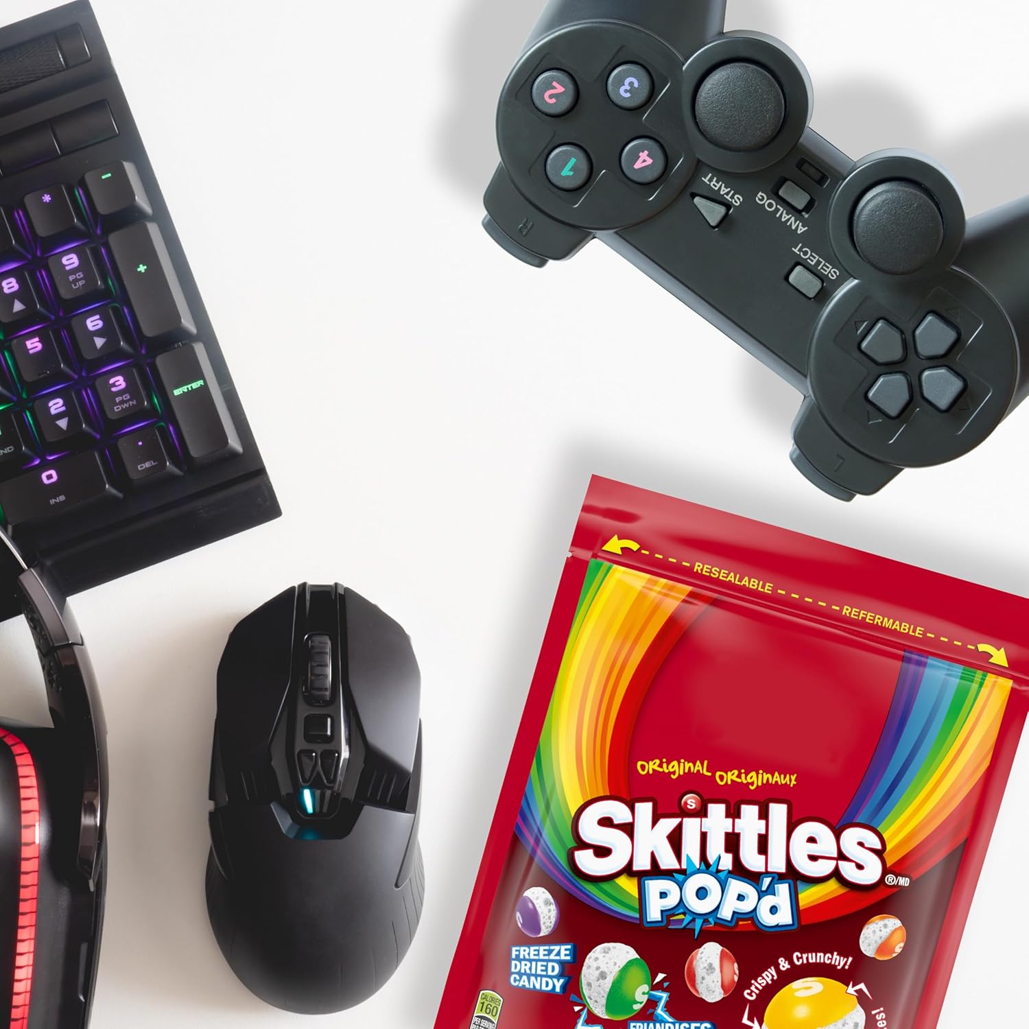 SKITTLES POP’D Original Freeze-Dried Candy, Crunchy Fruity Candy Snack for Sharing, Movie Nights & Parties, 155g - Image 8