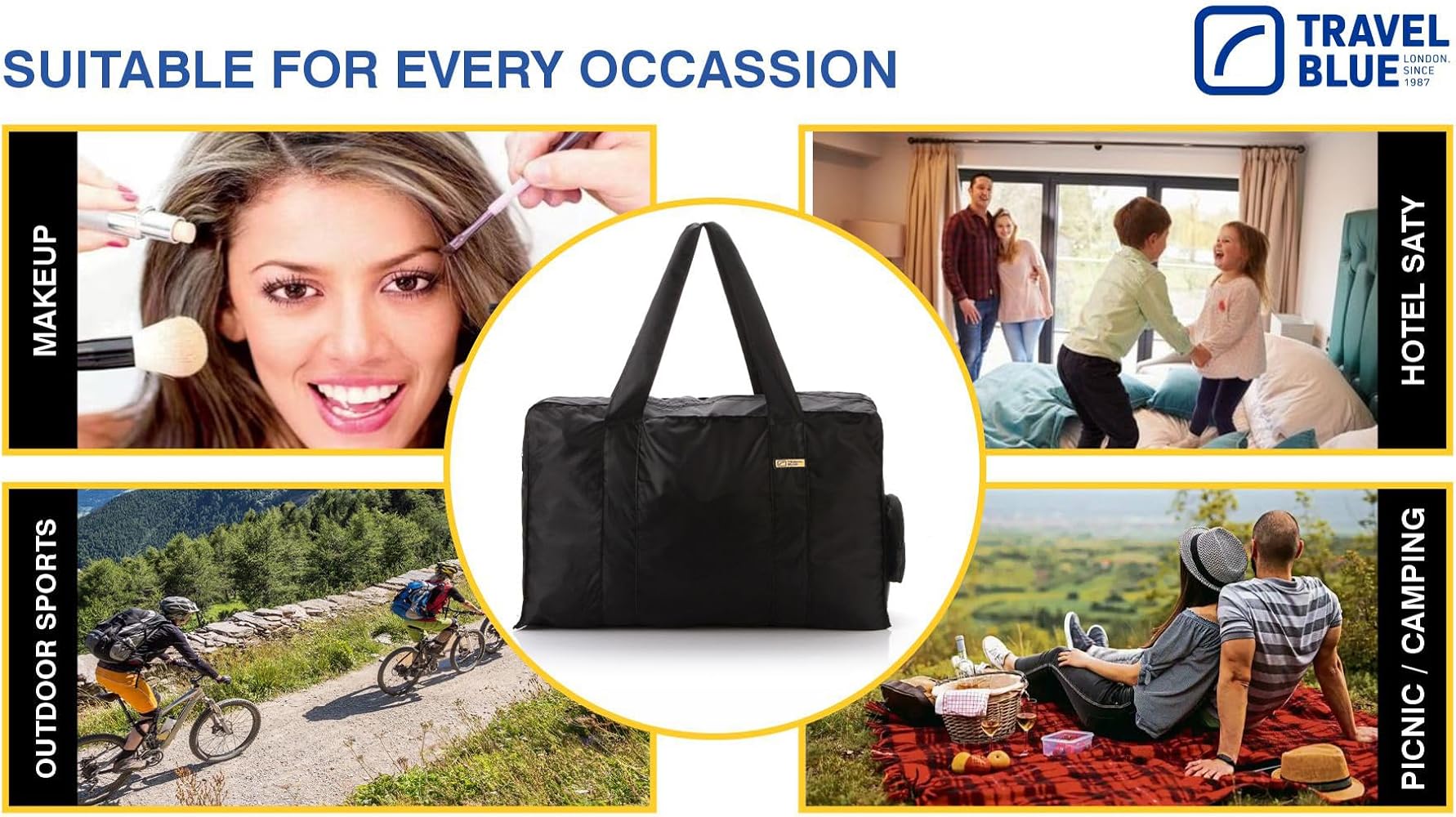 Amazon.com | Foldable Bag (16 Litre) - Travel Bag Accessories for