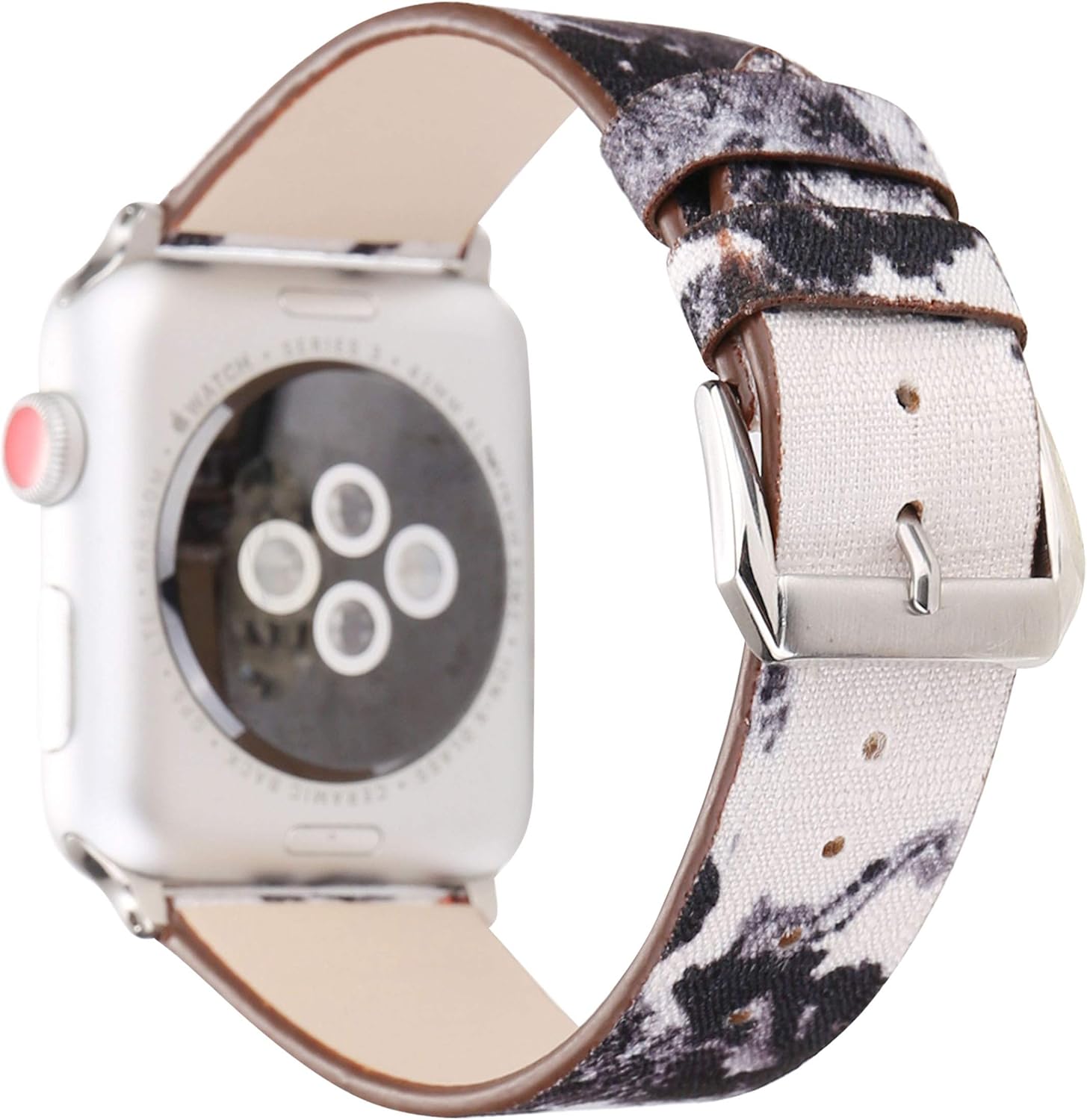 Pantheon Compatible with Apple Watch Band 38mm 40mm for Women - Floral Leather Compatible iWatch Bands/Strap for Series SE 6 5 4 3 2 1