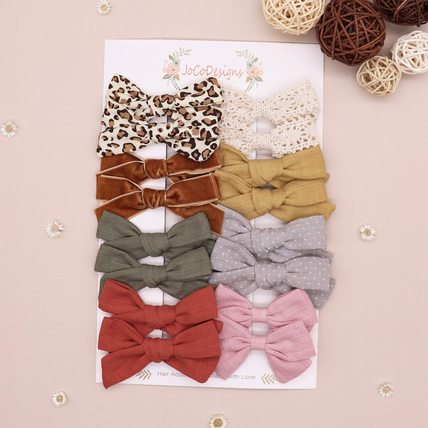 Baby Girl Hair Bow Clips Barrettes, Assorted Hair Accessories Alligator Clip for Little Girls Toddler Kids Teens