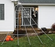 Fun World Giant Super Spiderweb Outdoor Haunted House Decoration, White, 12 Feet