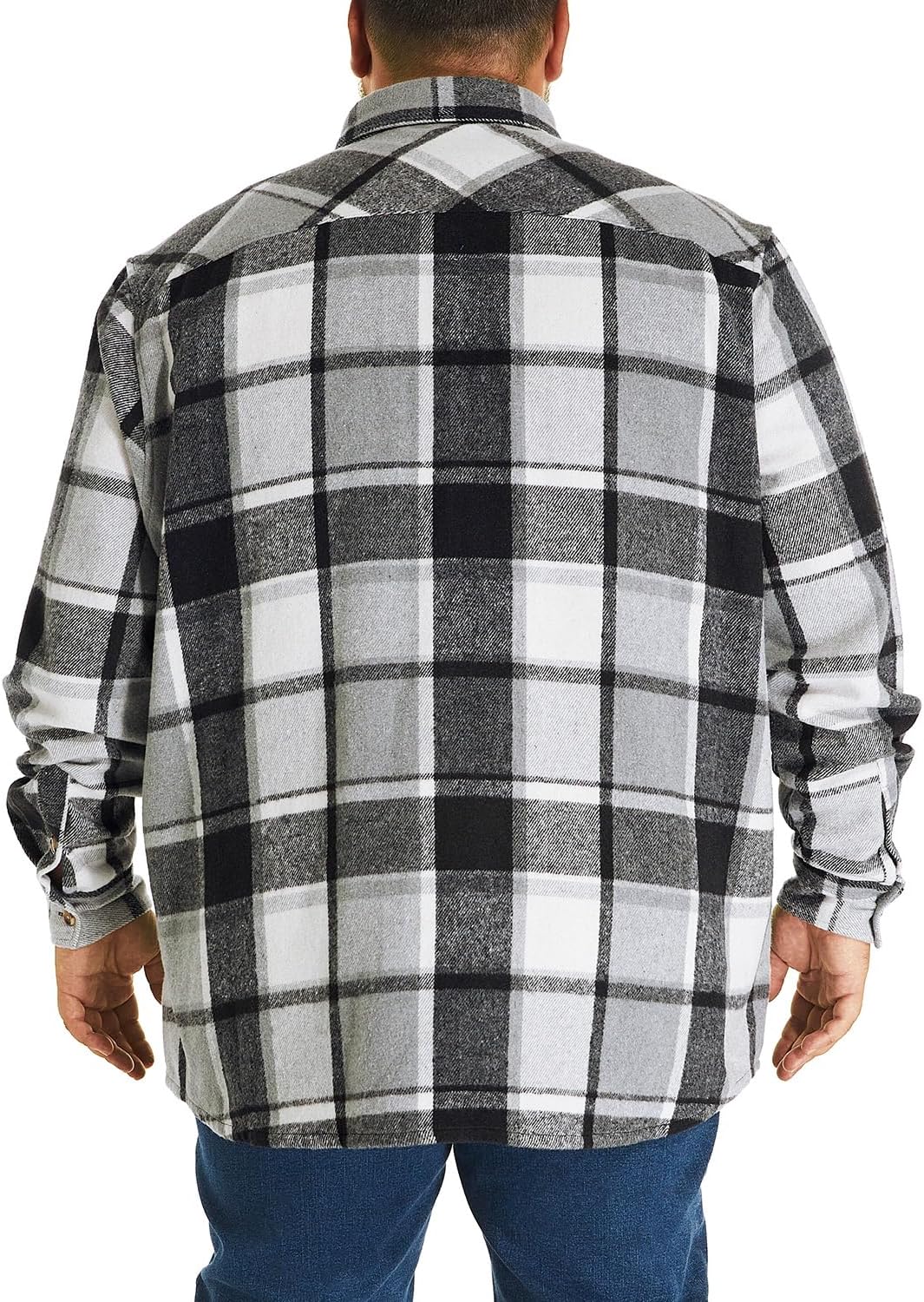 HOdo Big and Tall Mens Heavyweight Flannel Shirt 2XL- 6XL Button Down Shirt - Image 5